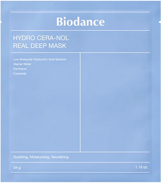 Biodance Hydro Cera-Nol Real Deep Mask hidrogelinė veido kaukė, 4 x 34 g