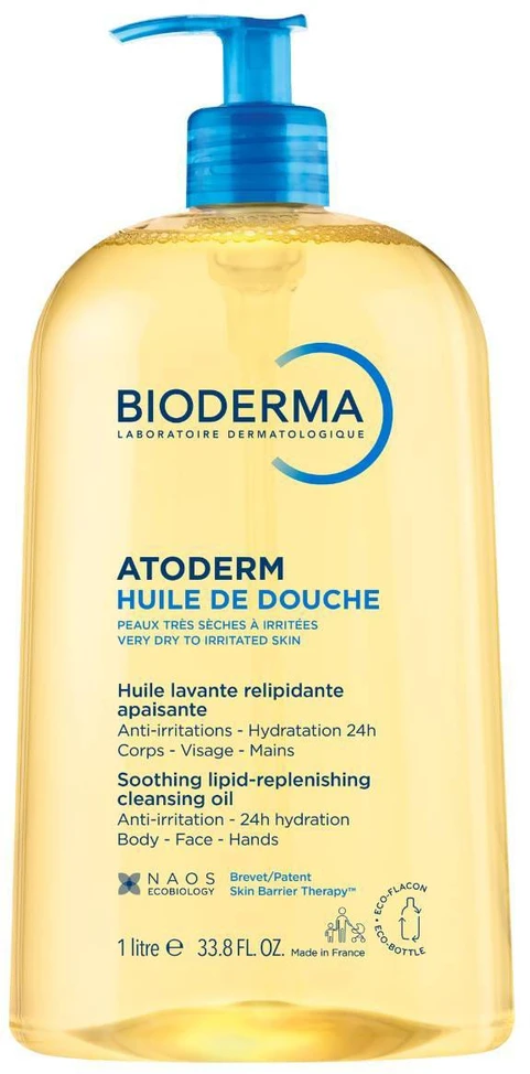 Aliejinis prausiklis sausai odai Bioderma Atoderm Huile de Douche, 1000 ml