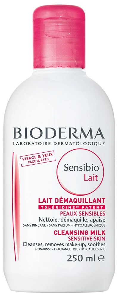 BIODERMA Sensibio Lait Cleansing Milk pienelis jautriai odai, 250 ml