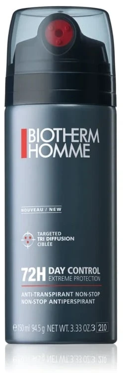 Biotherm Homme 72H Day Control Deo Purškiklis purškiamas antiperspirantas vyrams, 150 ml
