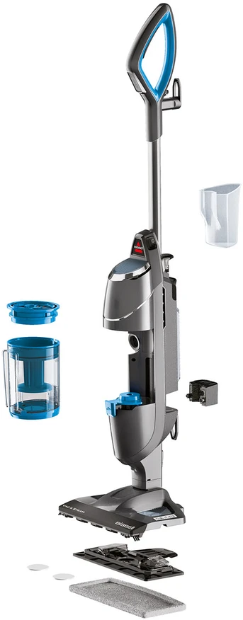 Bissell All-in-one Vacuum and Steam Mop | Vac & Steam | Power 1600 W | Vanduo tank capacity 0.4 L | Titanium/Bossanova Mėlyna