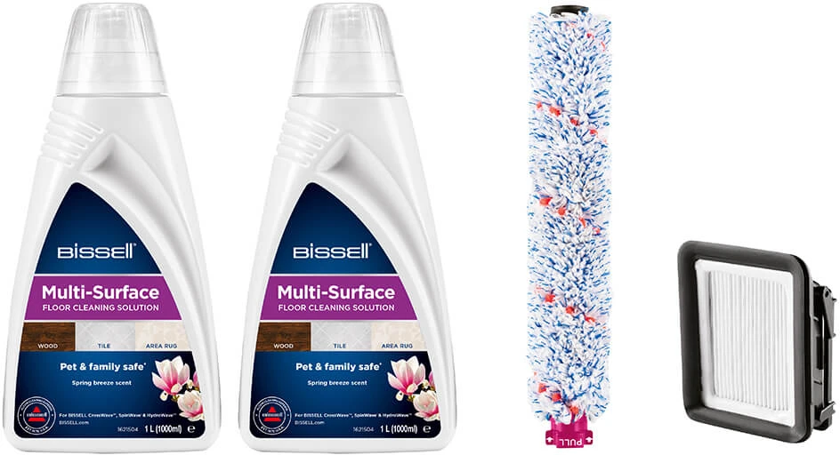 Bissell priedų rinkinys „MultiSurface“ (2 x plovikliai + šepetėlis + filtras), skirtas CrossWave modeliams