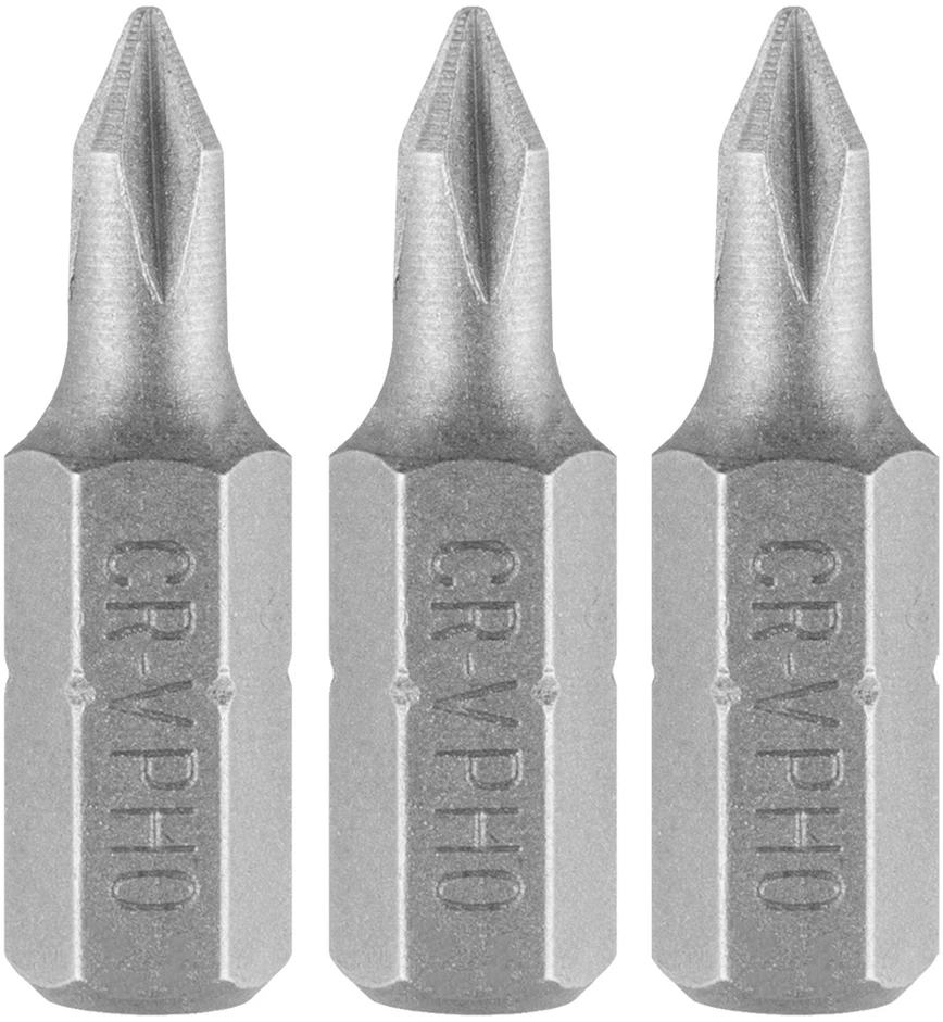 Graphite Bity Antgaliai PH0 x 25 mm, 3 vnt.