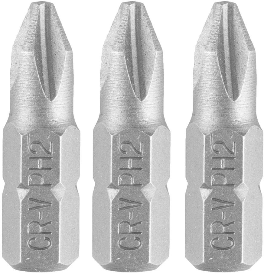 Graphite Bity PH2 x 25 mm antgaliai, 3 vnt.