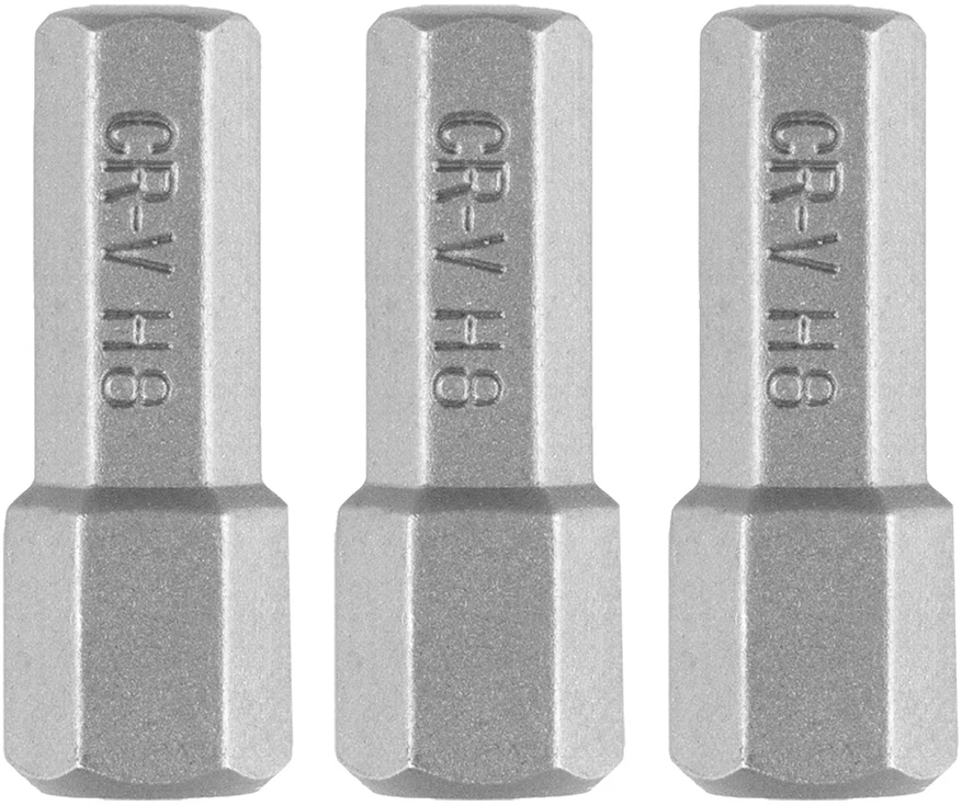Graphite Bity Šešiakampiai antgaliai H8 x 25 mm, 3 vnt.