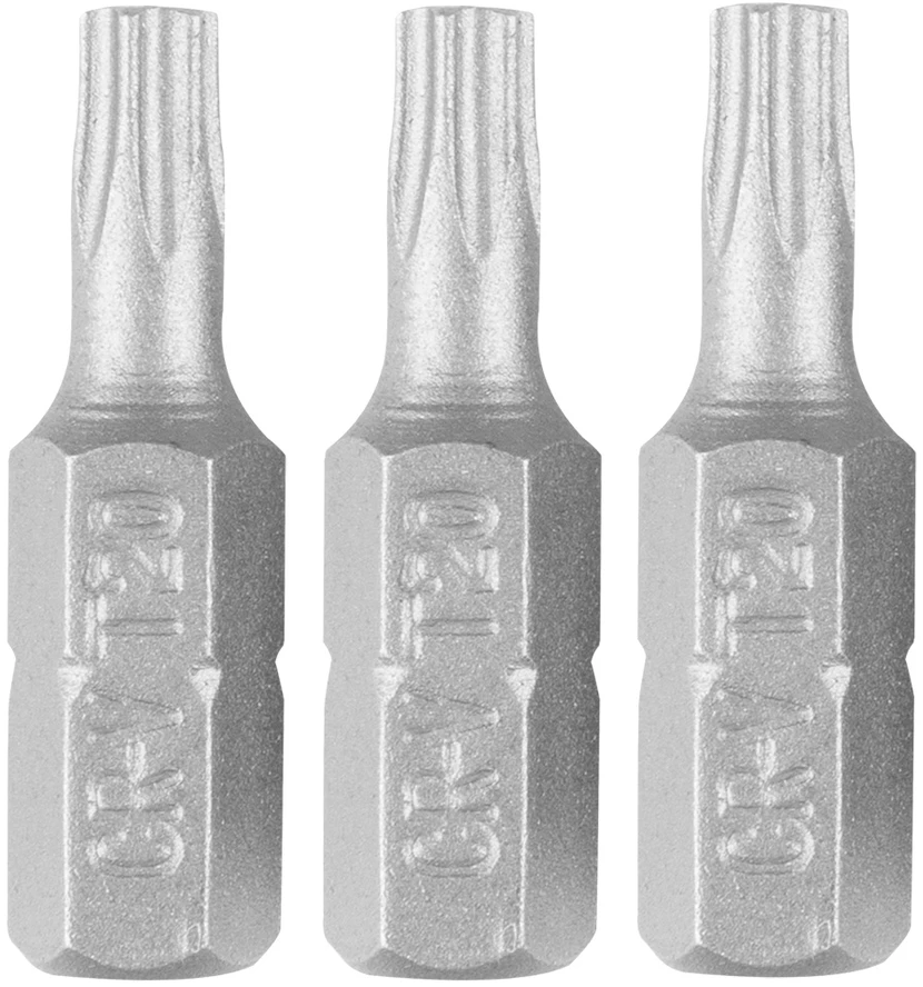 Graphite Bity Torx antgaliai T20 x 25 mm, 3 vnt.
