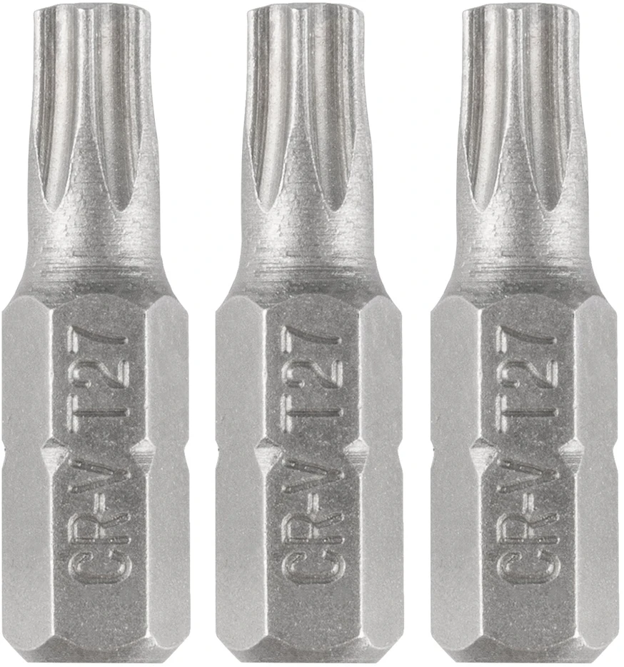 Graphite Bity Torx antgaliai T27 x 25 mm, 3 vnt.