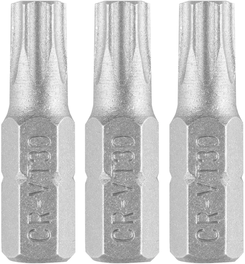 Bity Torx antgaliai T30 x 25 mm, 3 vnt.
