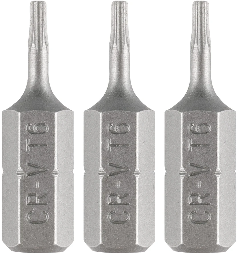 Graphite Bity Torx antgaliai T6 x 25 mm, 3 vnt.
