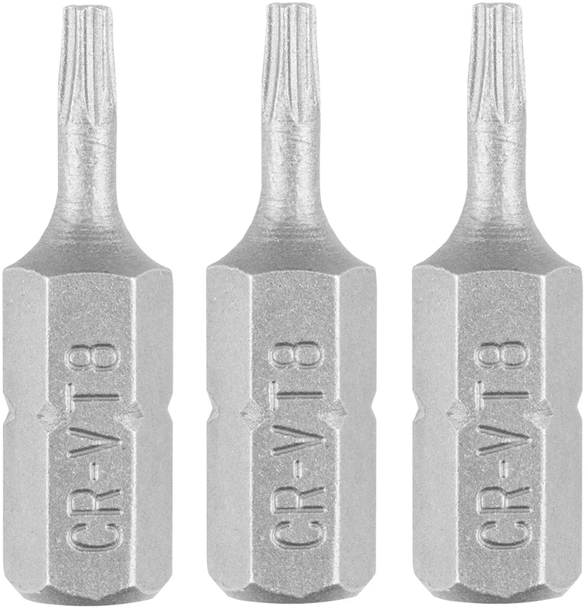 Graphite Bity Torx antgaliai T8 x 25 mm, 3 vnt.