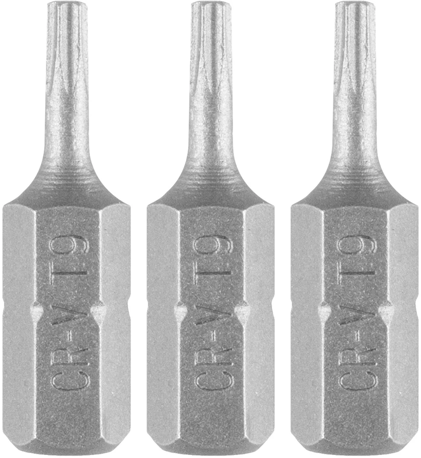 Graphite Bity Torx antgaliai T9 x 25 mm, 3 vnt.