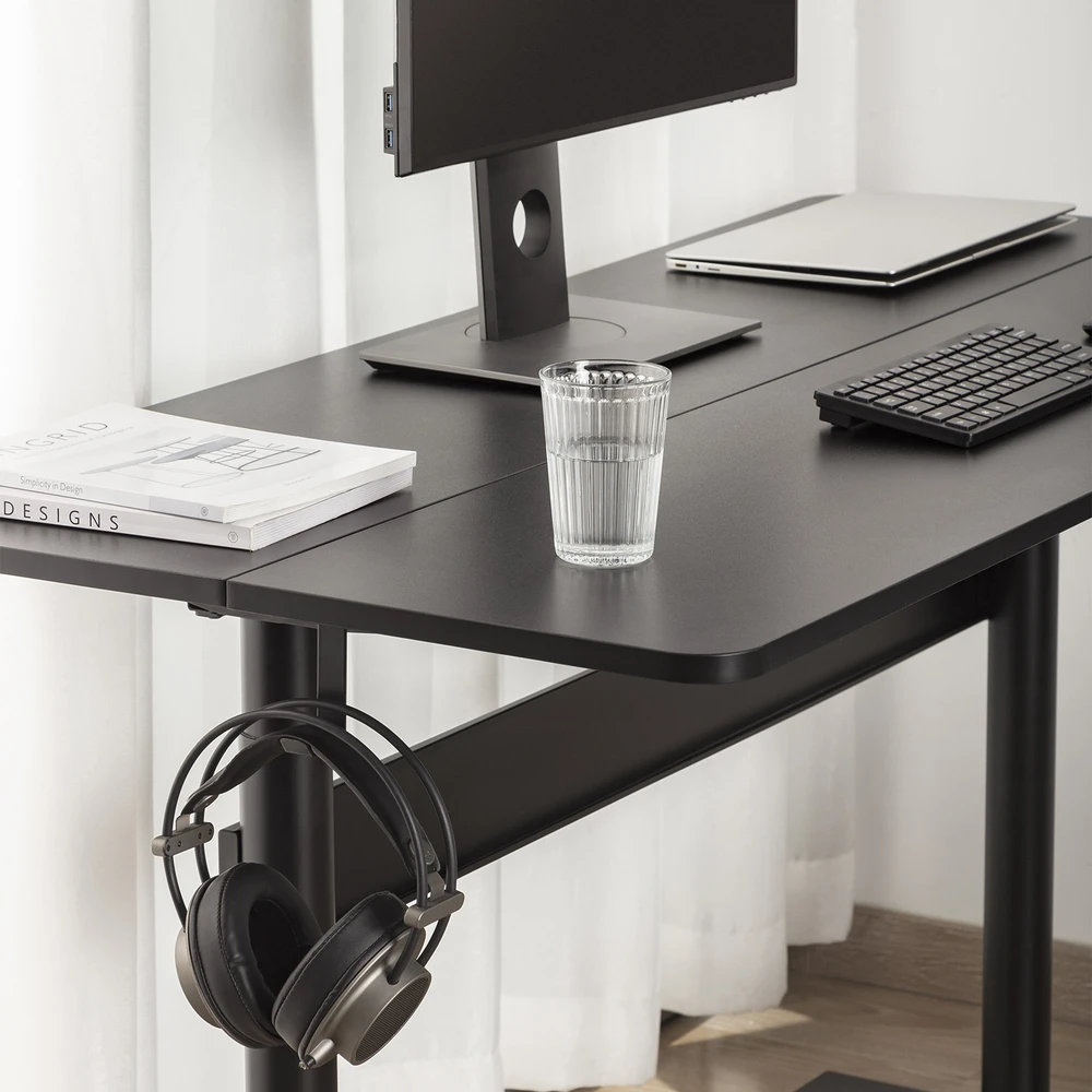 ergo office Biurko Ergo biuro stalas su stalviršiu 140x68cm, dujinė spyruoklė, aukščio reguliavimas, sėdimam ir stovimam darbui, maks. aukštis 115cm, ER