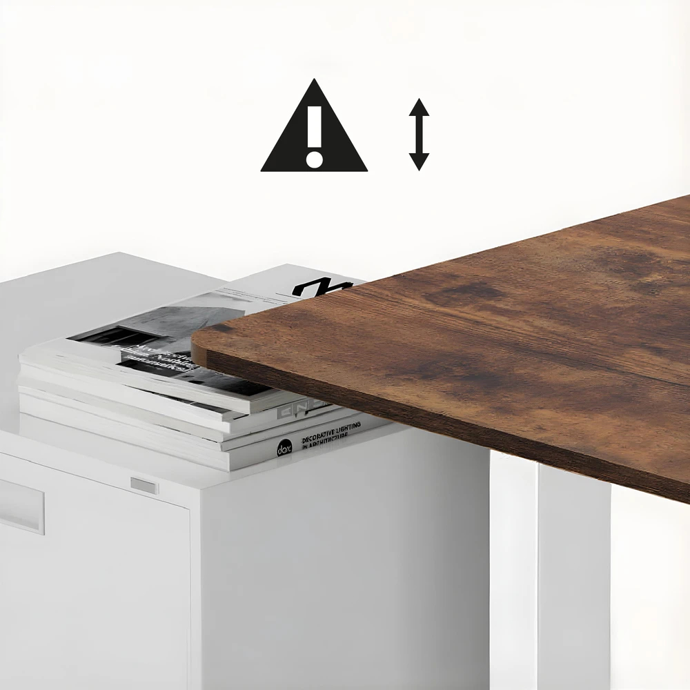 Biurko Ergo Office elektrinis aukščio reguliavimo stalas, maks. aukštis 1160 mm, maks. apkrova - 80 kg, be stalviršio, darbui sėdint arba stovint, baltas, ER-400