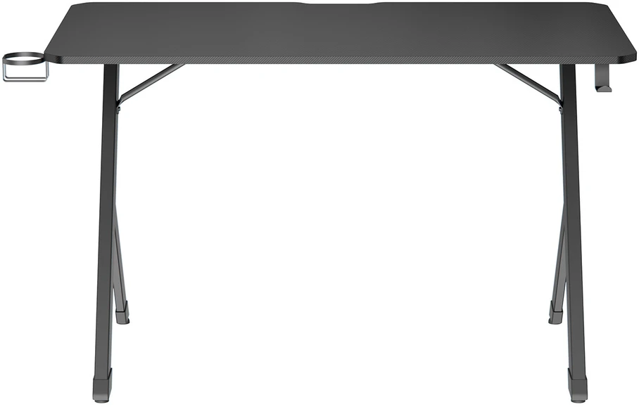 Biurko „NanoRS“ žaidimų stalas, juodas su ausinių ir puodelio laikikliu, maks. 75 kg, matmenys 1200 x 600 x 750 mm, RS101