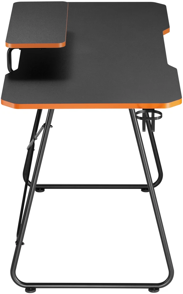 Biurko Žaidimų stalas su monitoriaus lentyna NanoRS, 50 kg, aukštis 850 mm, juodas, RS170