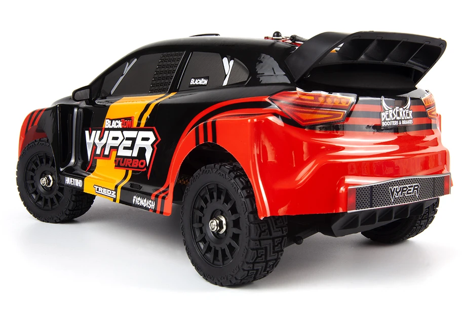 BLACKZON - „Vyper RX Turbo 1/16 4WD 2S“ bešepetėlinis variklis – raudonas/oranžinis (540283)