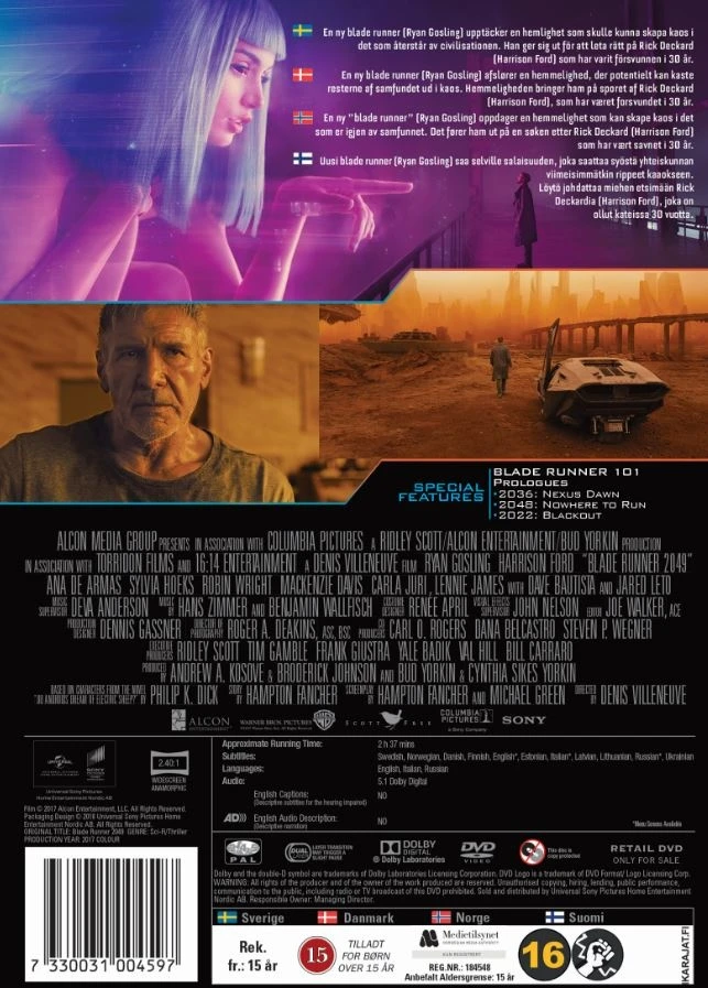 „Blade Runner 2049“ (DVD)
