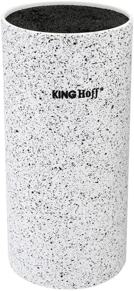 King Hoff Blok Peilių laikiklis 11x22 cm, balto marmuro, Kinghoff