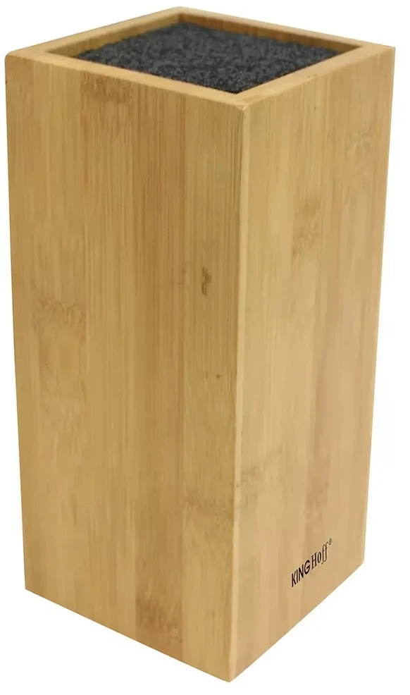 King Hoff Blok Peilių laikiklis, bambukinis, 10,5x10,5x23 cm, kinghoff