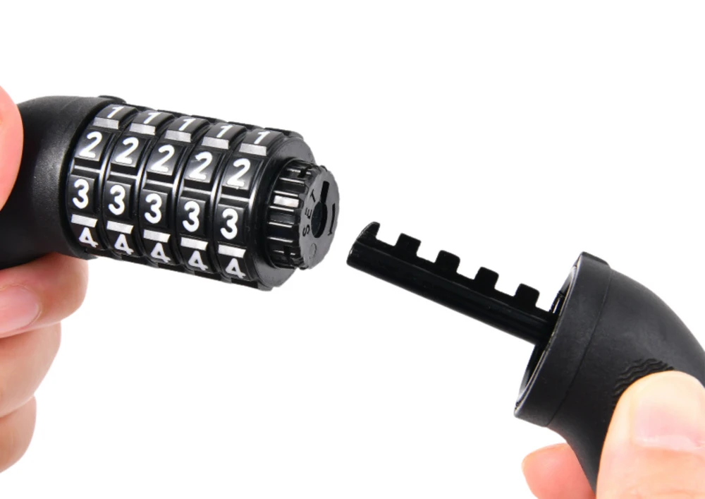 Lean Tvirta dviračio spyna su kodu 60 cm