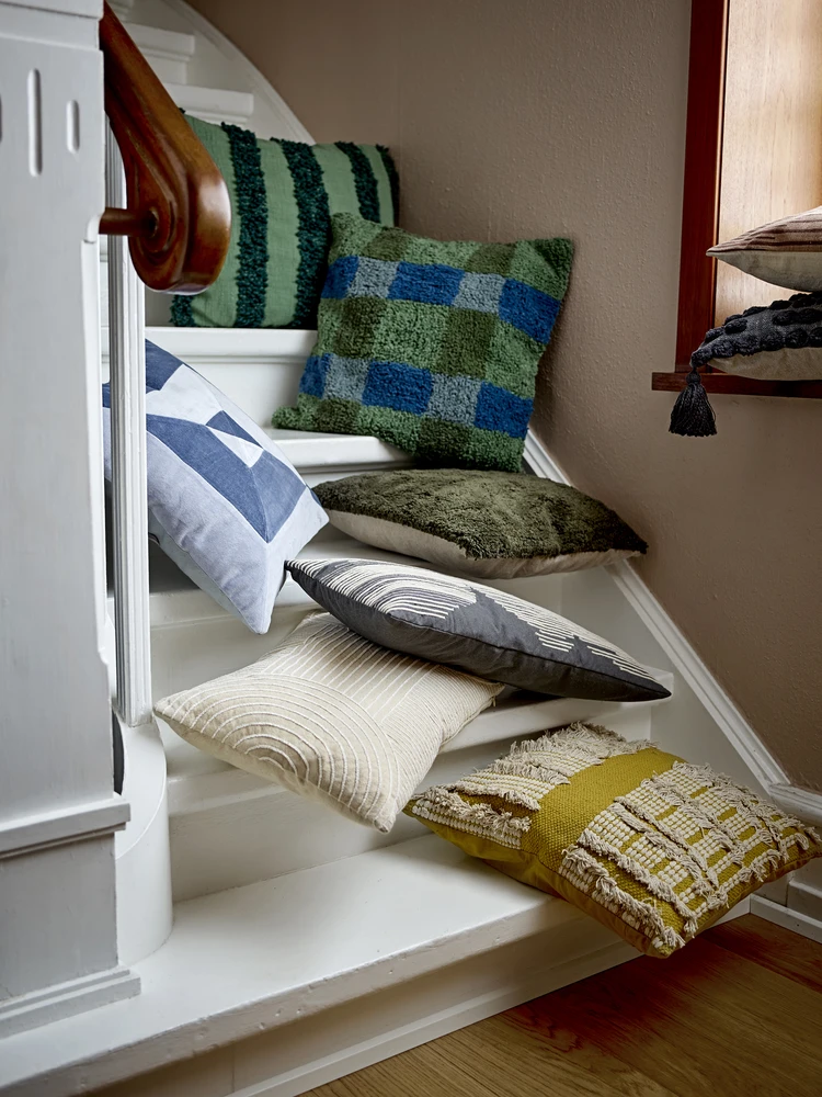„Bloomingville“ – „Cory“ pagalvėlė – žalia – medvilnė, OEKO-TEX®