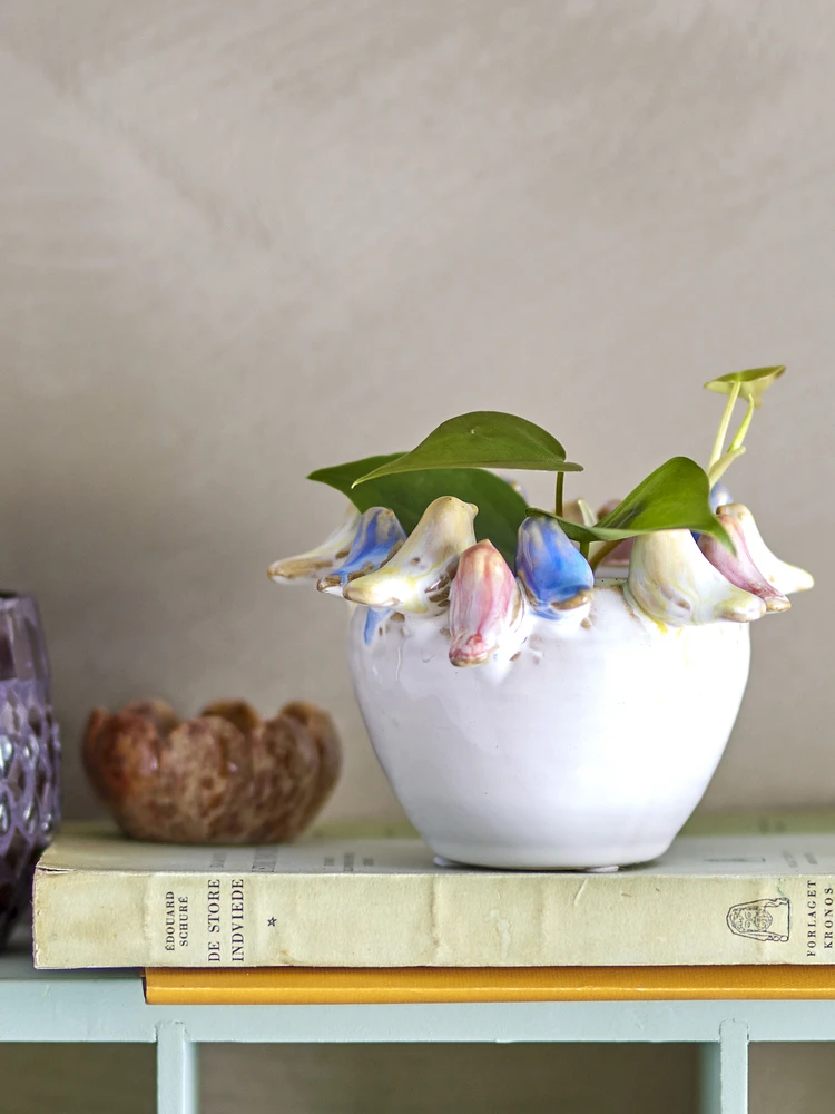 Usorteret Bloomingville – Eanna Flowerpot – Pilka – Akmens dirbiniai
