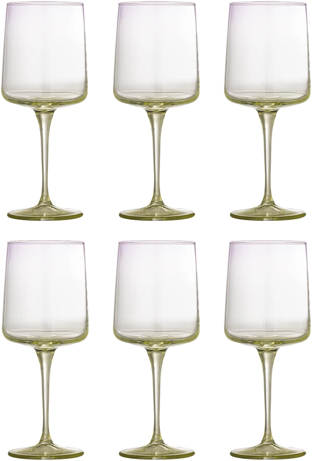 „Bloomingville“ – „Luciana“ vyno taurės – 6 vnt. rinkinys – violetinė