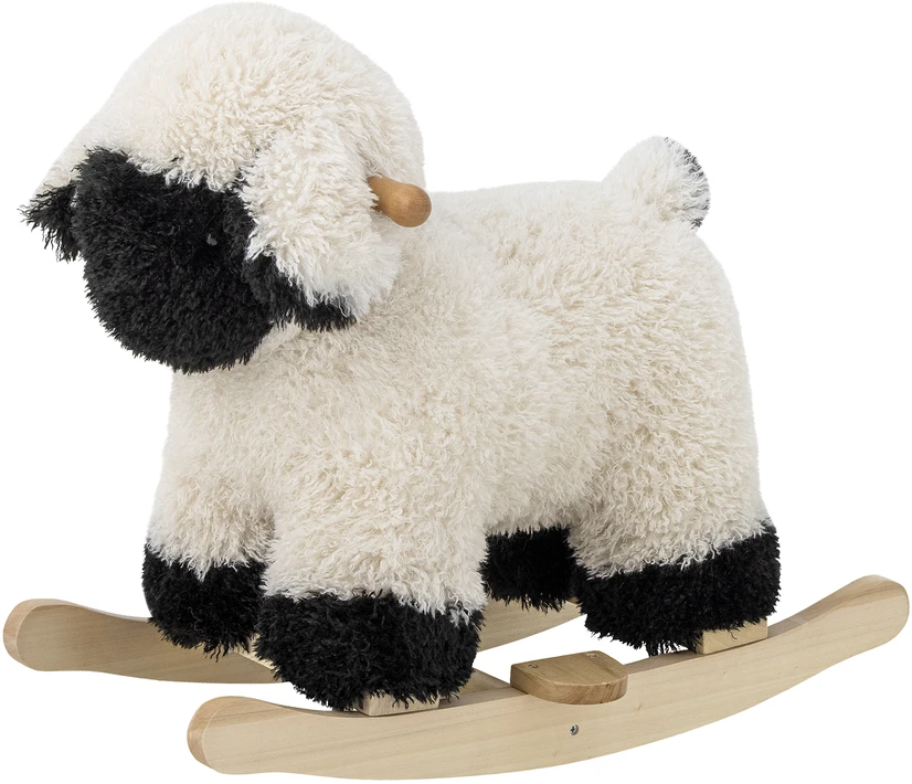 Bloomingville MINI - Supamoji lėlė lėlei, avys, balta, poliesteris - (82062340)