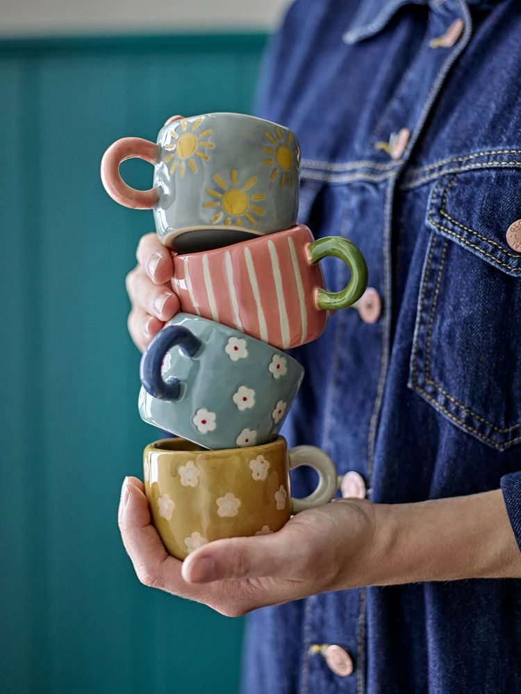 Bloomingville - Nini Cup - Mėlyna - Akmens dirbiniai