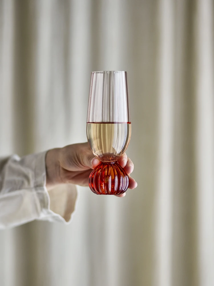 Bloomingville – Taurino šampano taurė – rožė