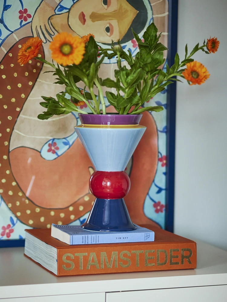 Bloomingville - Trilla vaza - daugiaspalvė - keraminė