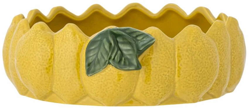 Bloomingvillecreative Collection „Creative Collection“ – „Limone“ serviravimo dubuo Ø21 cm – geltona keramika