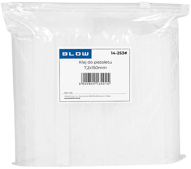 Blow Oem Karštų klijų lazdelės plonos 7/150mm 1kg