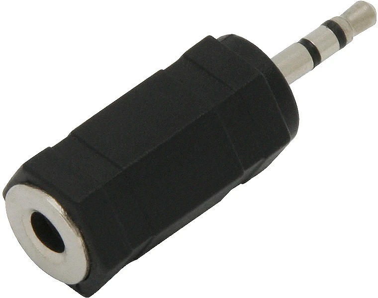 Blow 2207# Jack adapteris: 2,5 kištukas-3,5 lizdas, plastikinis stereofoninis