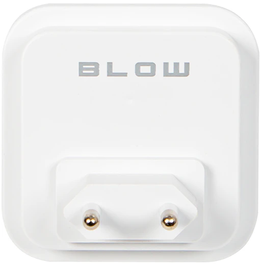 Blow LED naktinė lempa su prieblandos jutikliu, kvadratinė mėlyna