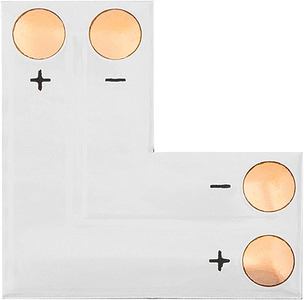 4983# Jungtis LED juostoms, L tipo, 8 mm, 2 kontaktų