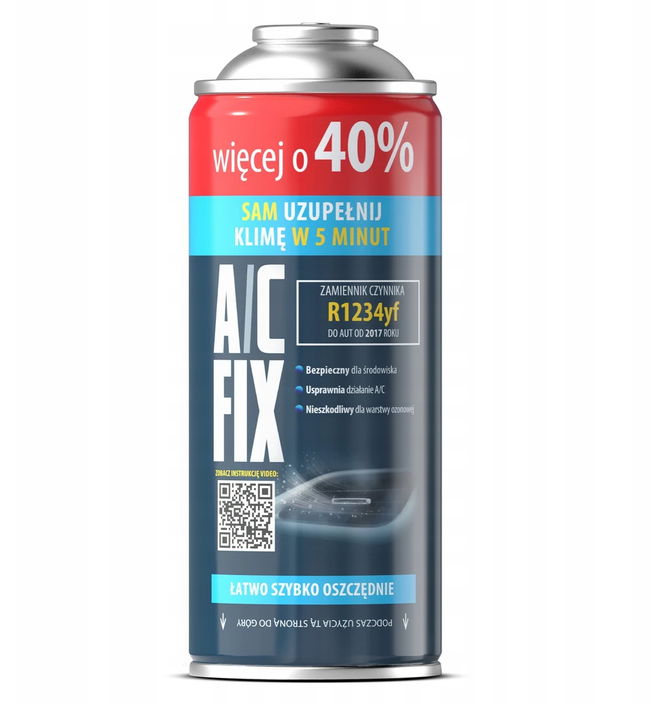 Dujinis šaltnešis oro kondicionieriams 3in1 r12 r134a 235g ac fix