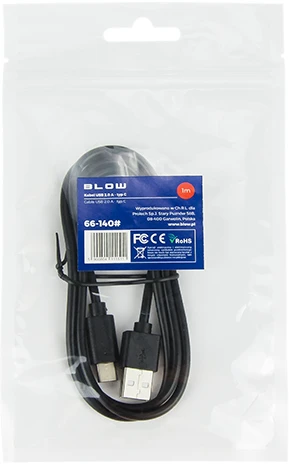 Blow USB 2.0 A jungtis – USB-C 1.0m