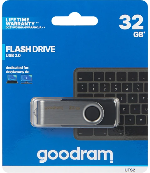 GOODRAM UTS2-0320K0R11 GOODRAM atmintis USB UTS2 32GB USB 2.0 Juodas