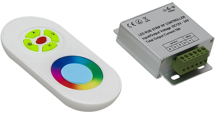 Blow RGB LED juostų valdiklis su nuotolinio valdymo pulteliu