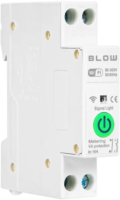 Blow Išmanusis relės jungiklis DIN bėgeliui 16A WiFi TUYA