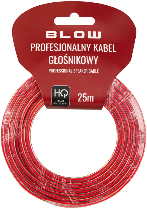 Blow Garsiakalbio kabelis 2x4.00mm permatomas 25m