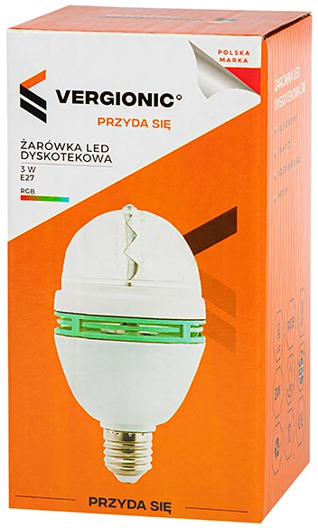 Blow Oem LED lemputė LED E27 3W RGB