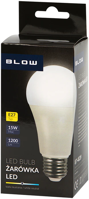Blow LED lemputė E27 15W A60 230V