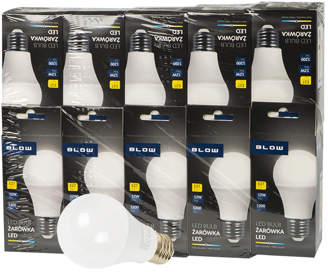 Blow E27 LED lemputė 12W A60 230V neutrali 10vnt