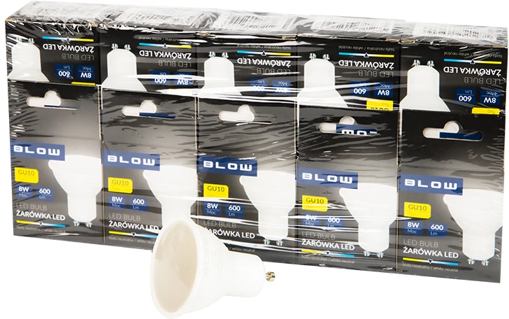 Blow GU10 LED lemputė 8W 230V neutrali 10vnt