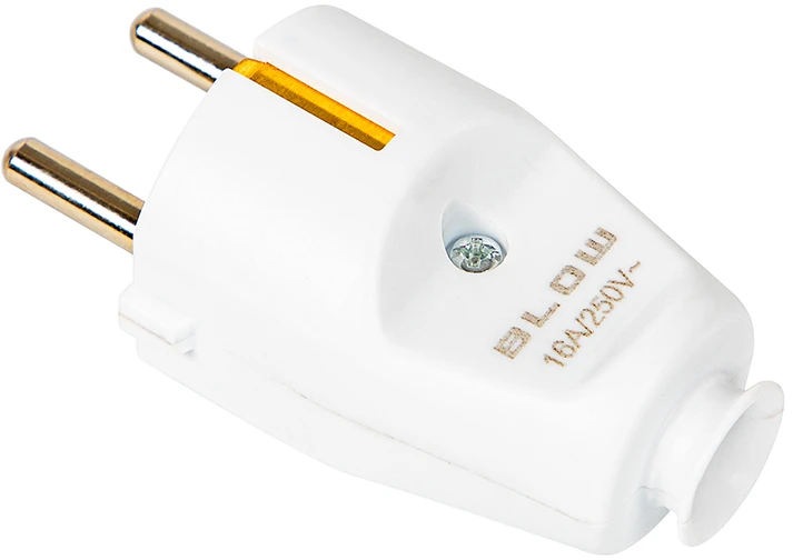 Blow WT-30 PR kištukas, tiesus, baltas