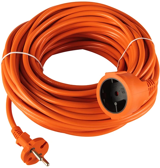 Tinklo ilgintuvas Blow PR-160, 1 lizdas, be įžeminimo, 20 m, oranžinis (2 x 1,5 mm)