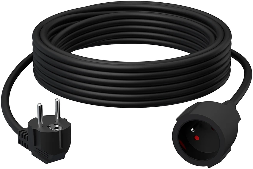 Blow PR-160 prailgintuvas, 1 lizdas su įžeminimu, 10 m, juodas, 3x2.5 mm, BLUETEC