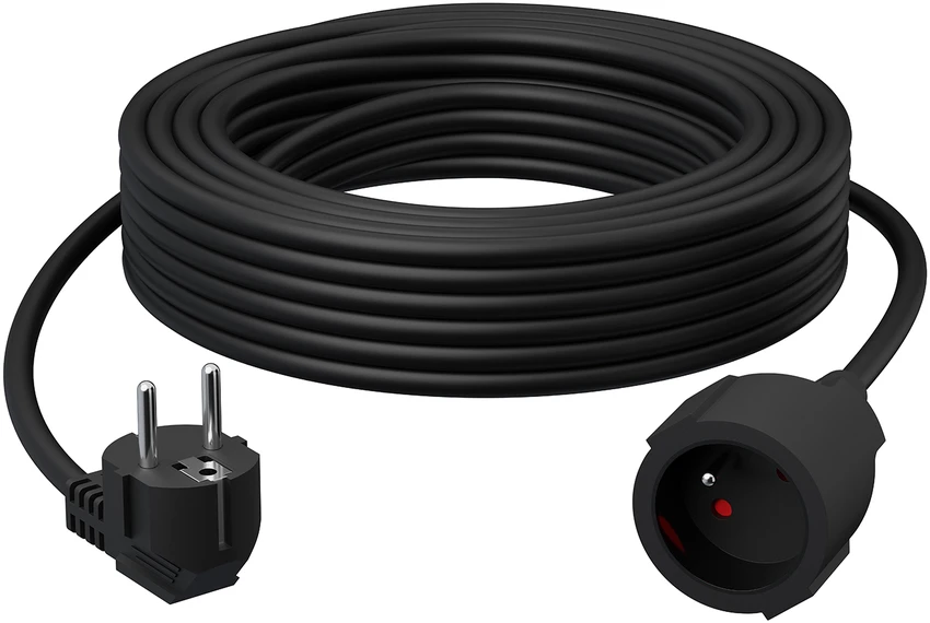Blow PR-160 prailgintuvas, 1 lizdas su įžeminimu, 15 m, juodas, 3x2.5 mm, BLUETEC